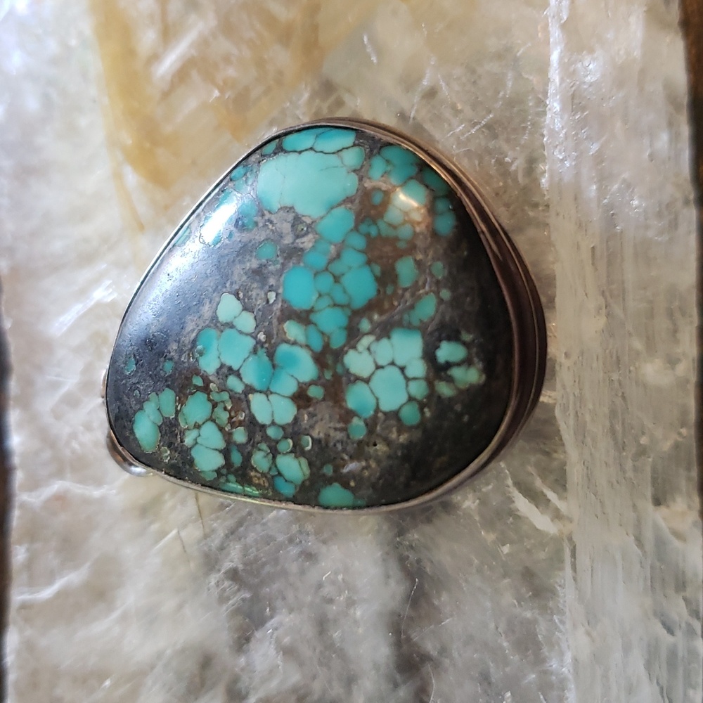 Vintage Native American made Turquise Sterling Pendant